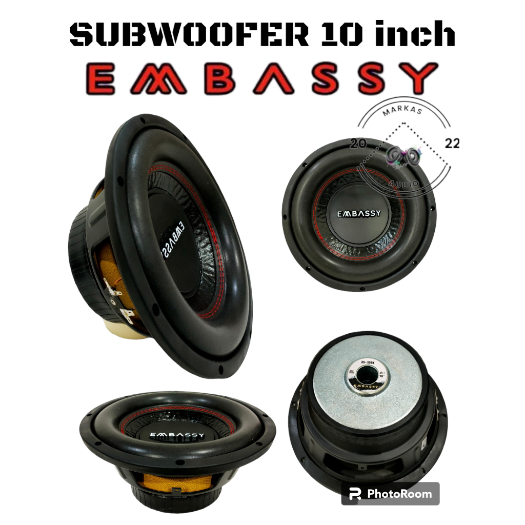Jual Subwoofer 10 Inch Embassy ES-1044 Double Coil Embassy 10