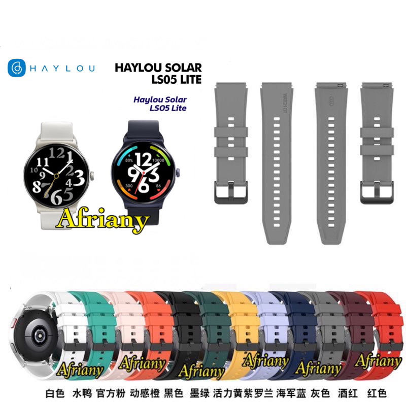 Strap Smartwatch Haylou Solar LS05 Lite Rubber Tali Jam Tangan