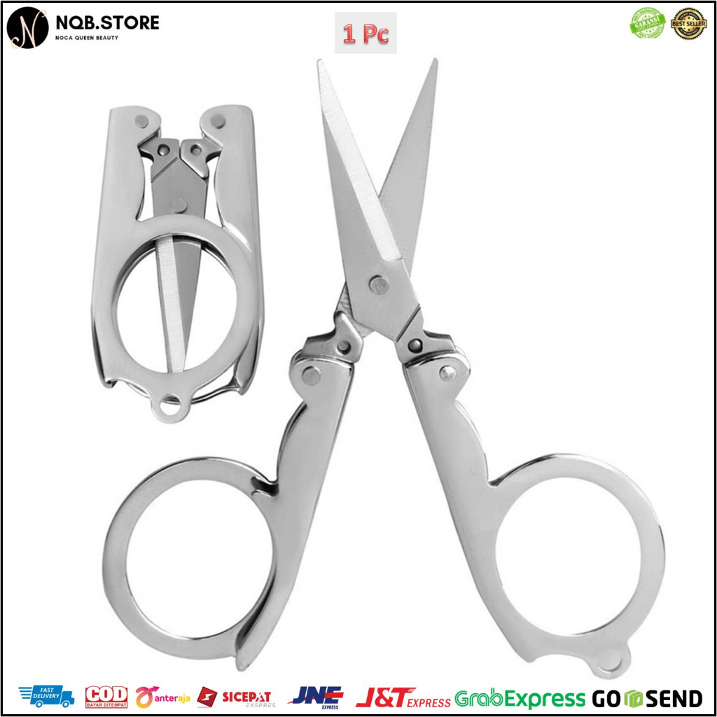 Jual NQB - Gunting LIPAT Stainless MINI Portable Full Alloy CLASSIC ...