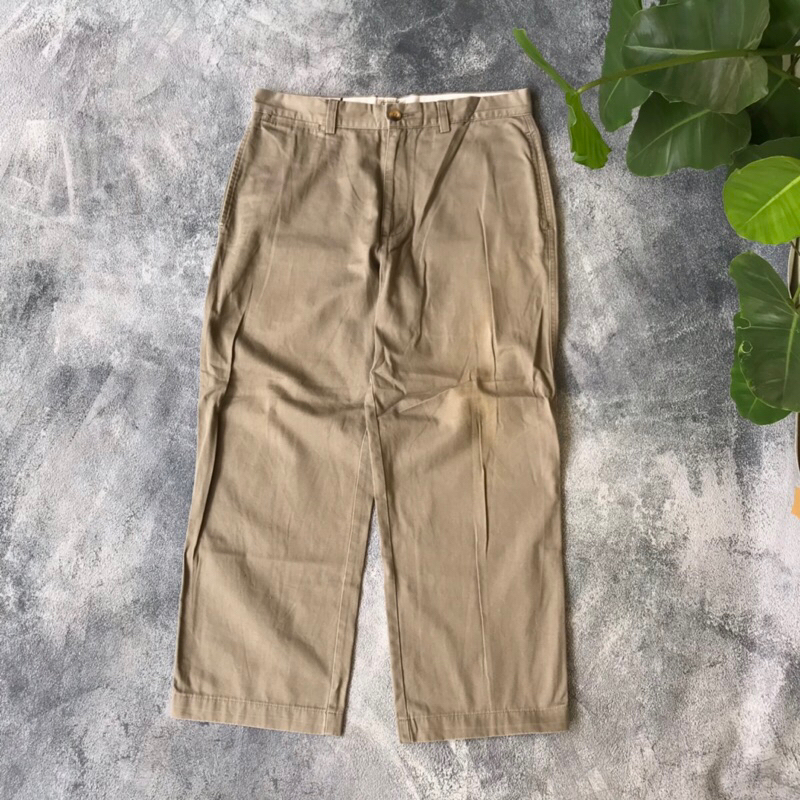 80'S LLBean Two-pleat Chino Pants Made in USA Men's W35 Vintage /eaa493676