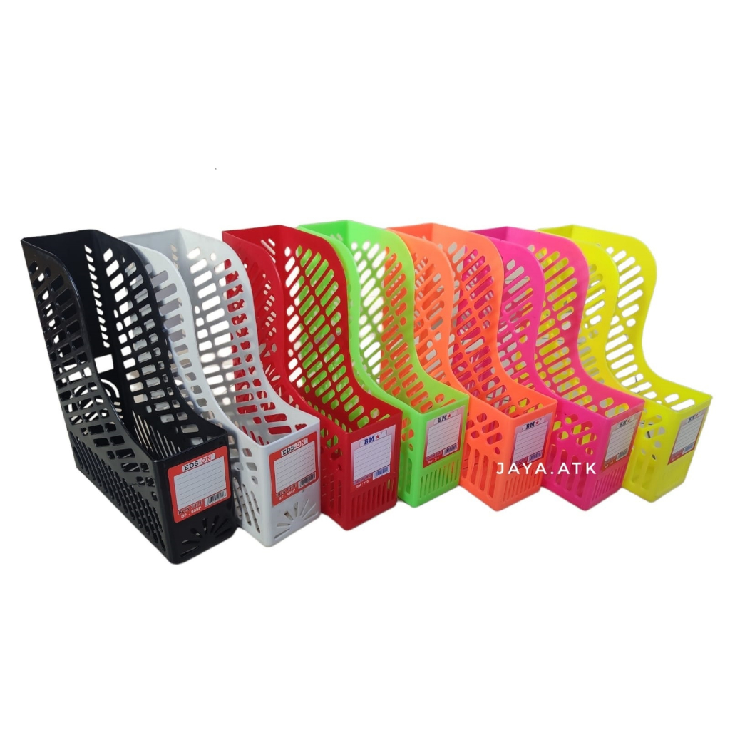 Jual BOX FILE PLASTIK KERANJANG BOK DOKUMEN FOLIO RAK BUKU WARNA PROMO ...