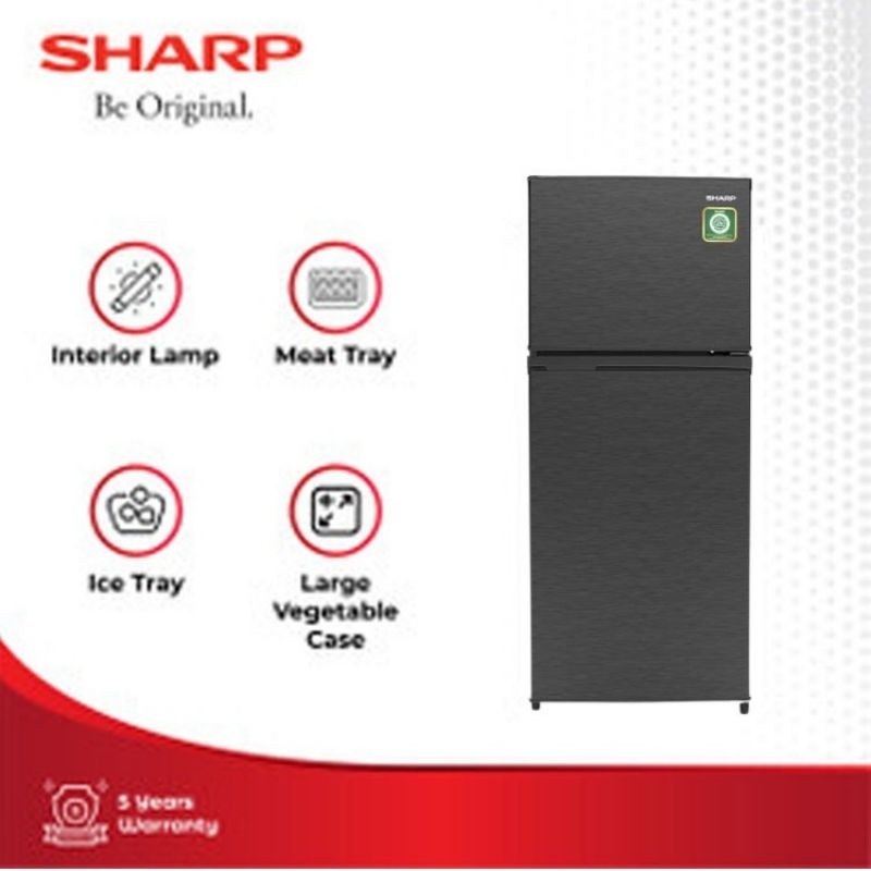 Jual KULKAS SHARP 2 PINTU SJ 195 MN HS Kulkas 2 Pintu Ice Twist Rak