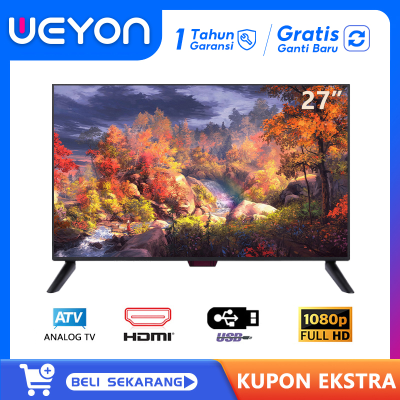 Jual Weyon Tv Digital Inch Analog Tv Led Fhd Dvb T Hdmi Usb Av Shopee Indonesia