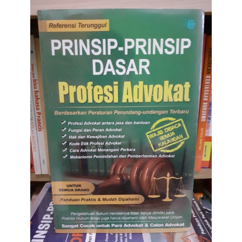 Jual Buku Prinsip-Prinsip Dasar Profesi Advokat | Shopee Indonesia