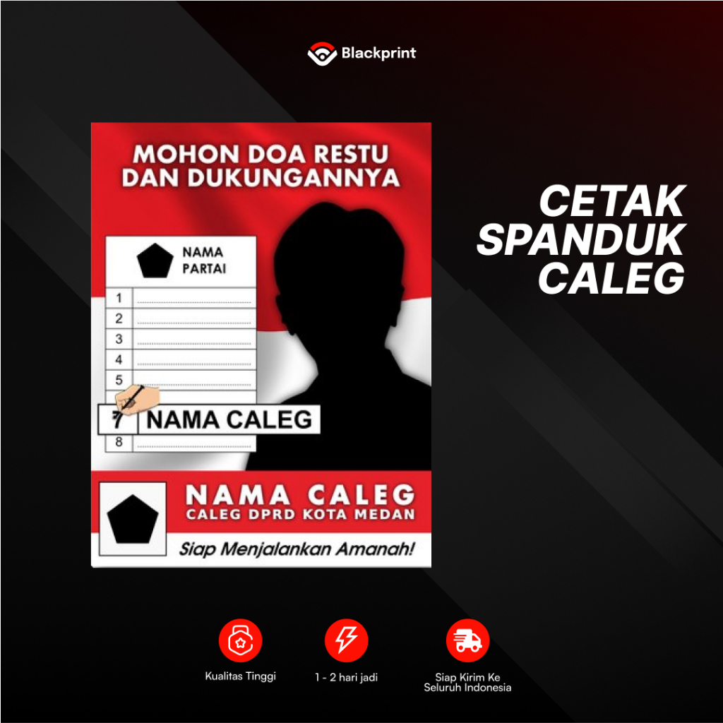 Jual Spanduk Caleg Spanduk Pemilu Banner Caleg Shopee Indonesia 