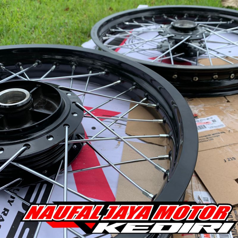 Jual VELG SET RX KING ROSSI RING 18 HITAM GLOSSY BUKAN DOFF TERBARU ...