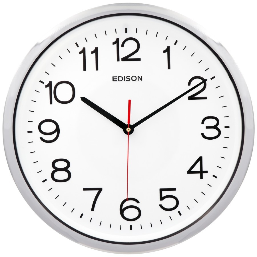 Jual Jam Dinding EDISON EDW-41 T26 Chrome Classic Design | Shopee Indonesia