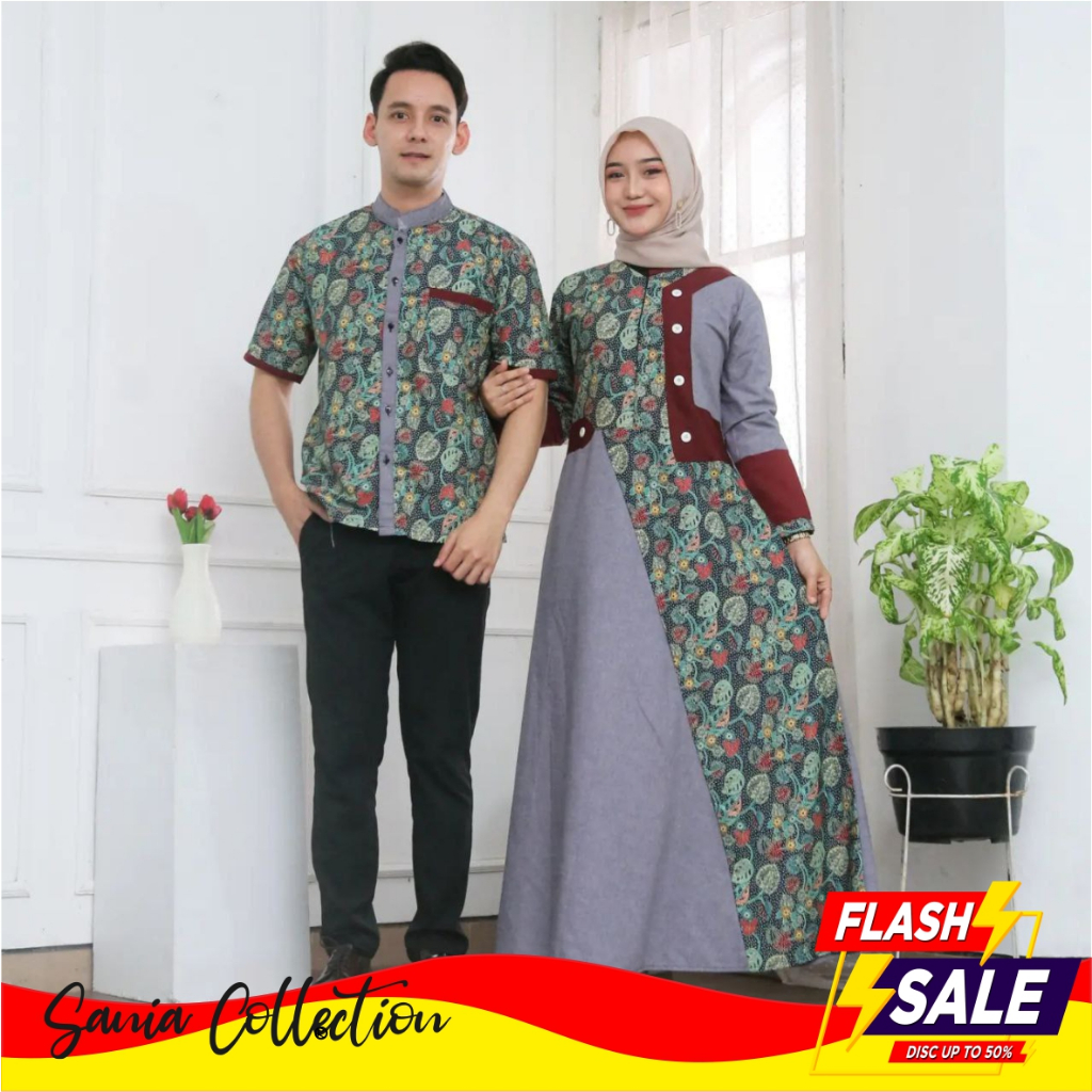 Jual Baju Couple Pasangan Keluarga Terbaru 2024 Batik Gamis Kebaya ...