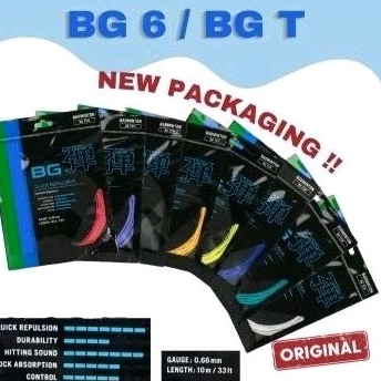 Jual Senar Raket Badminton / Senar BG 6 ORIGINAL ( New Packing ...