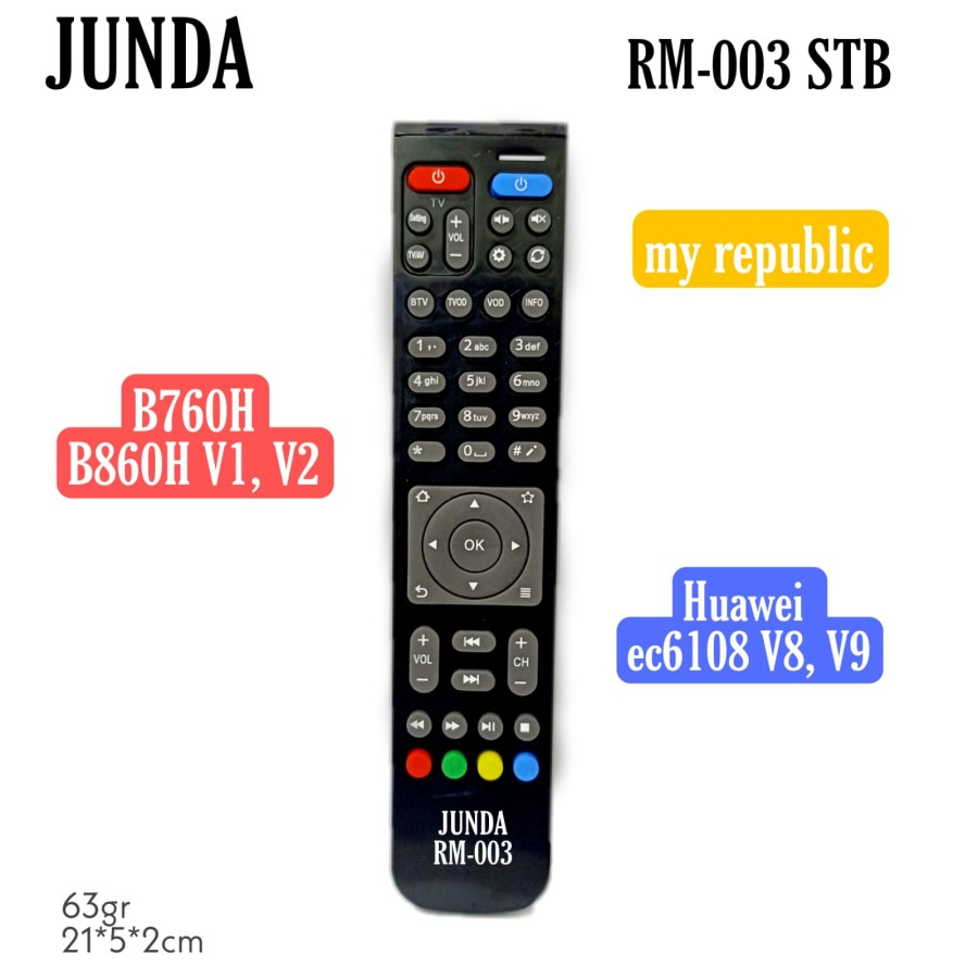 Jual REMOT STB - REMOTE UNIVERSAL RM 003 SET TOP BOX HUAWEI-MY REPUBLIC ...