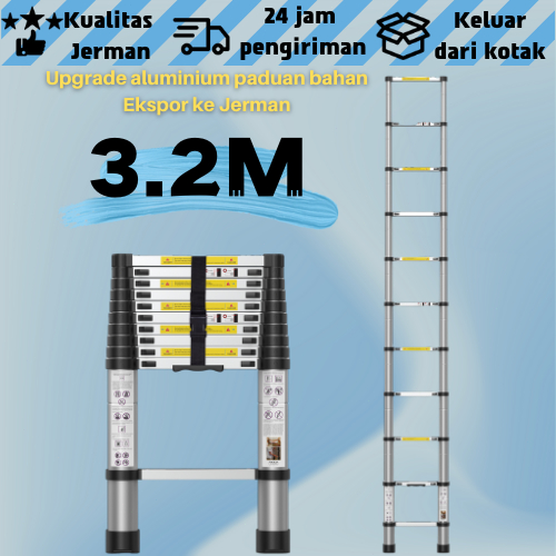 Jual Tangga Teleskopik Aluminium Tangga Teleskopik Single Telescopic Ladder M M M M