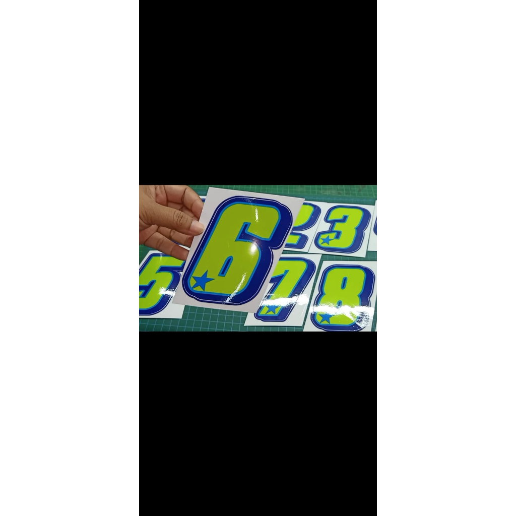 Jual STICKER PRINT CUT CUSTOM NOMER BALAP DIGITAL PRINTING | Shopee ...