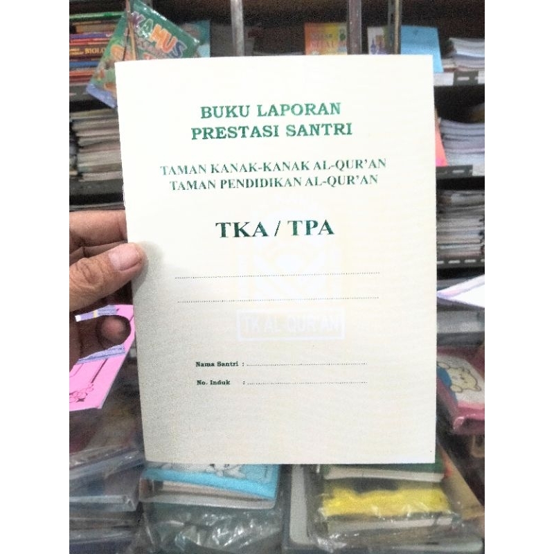 Jual Buku Laporan Prestasi Santri Tka Tpa Raport Tka Tpa Shopee Indonesia