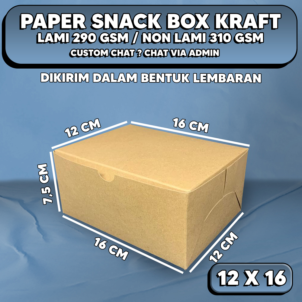 Jual KATERING BOX TEBAL 325 GSM /KOTAK NASI KRAFT/KATERING BOX NASI