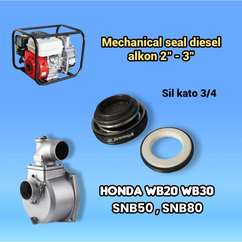 Jual Seal water pump SNB 50 80 diesel alkon Honda WB 20 WB30 pompa