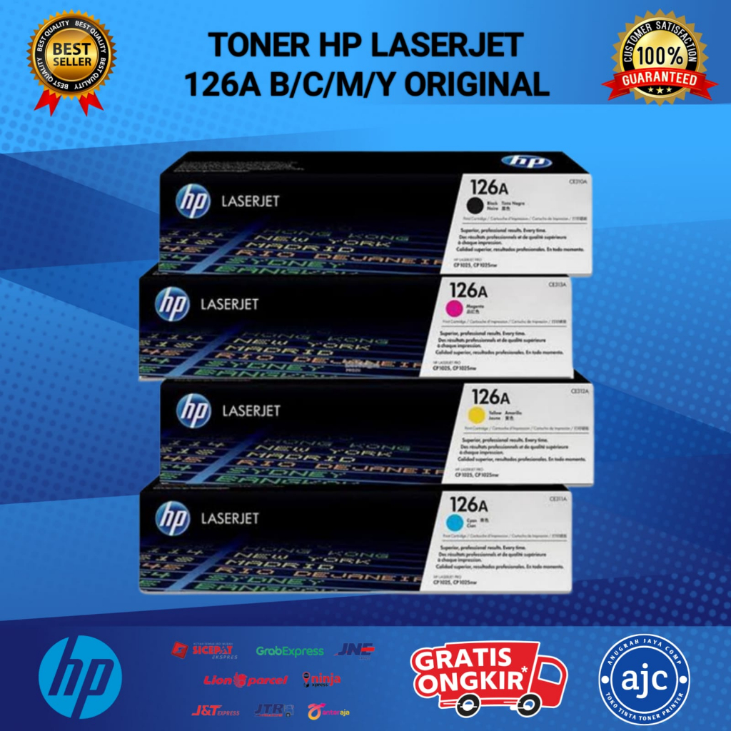 Jual Paket Toner HP 126A (B C M Y) LaserJet HP ORIGINAL | Shopee Indonesia