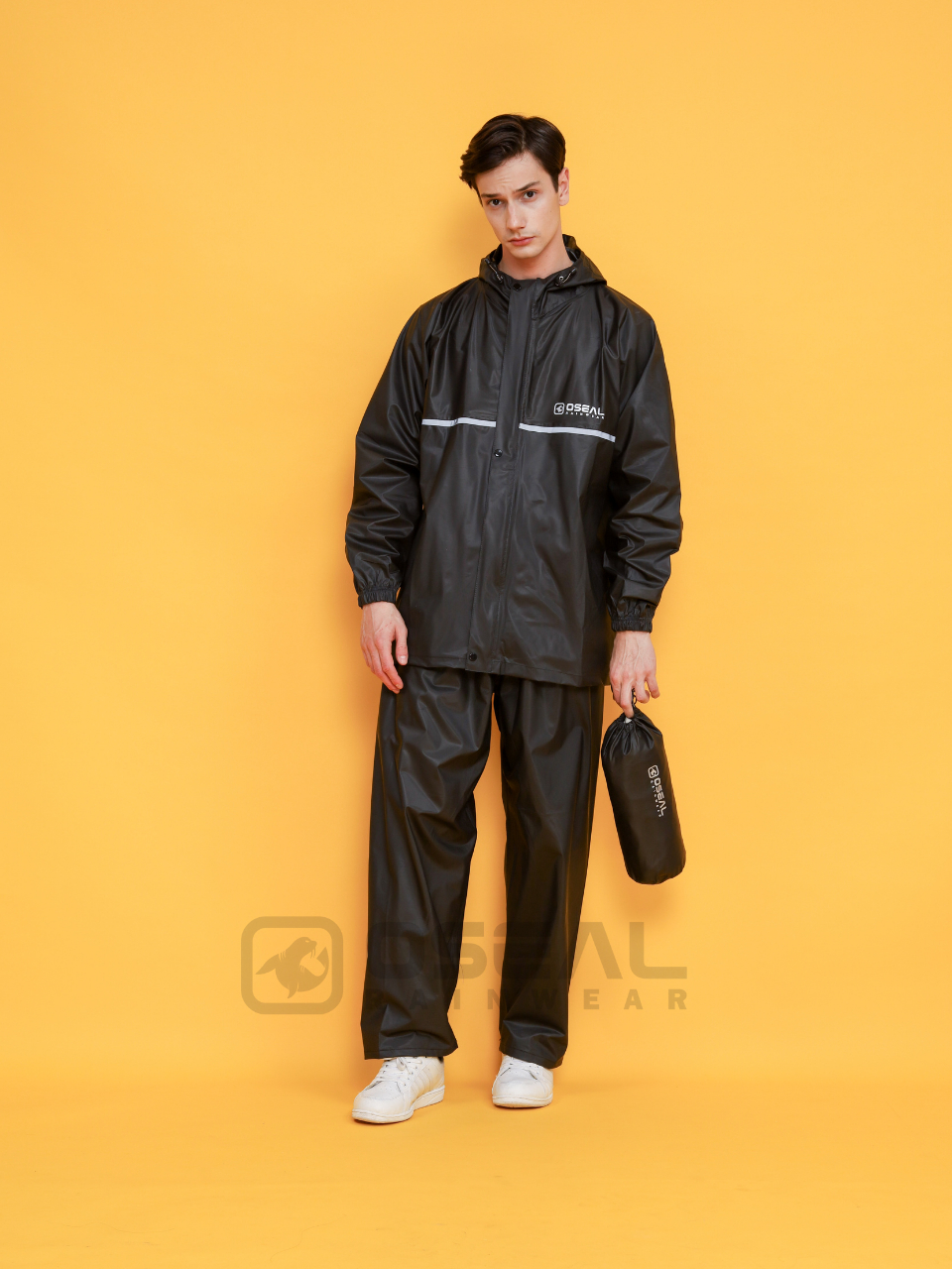 Jual Jas Hujan OSEAL Full Seal Raincoat Mantel Pria Wanita Dewasa Shine