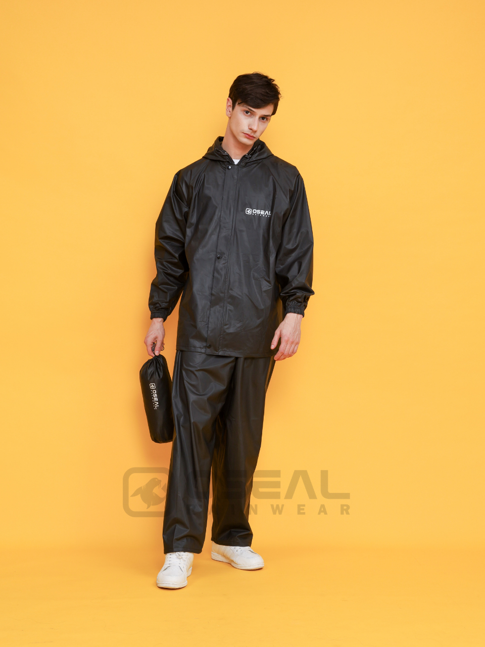 Jual Jas Hujan OSEAL Full Seal Raincoat Mantel Pria Wanita Dewasa Aura