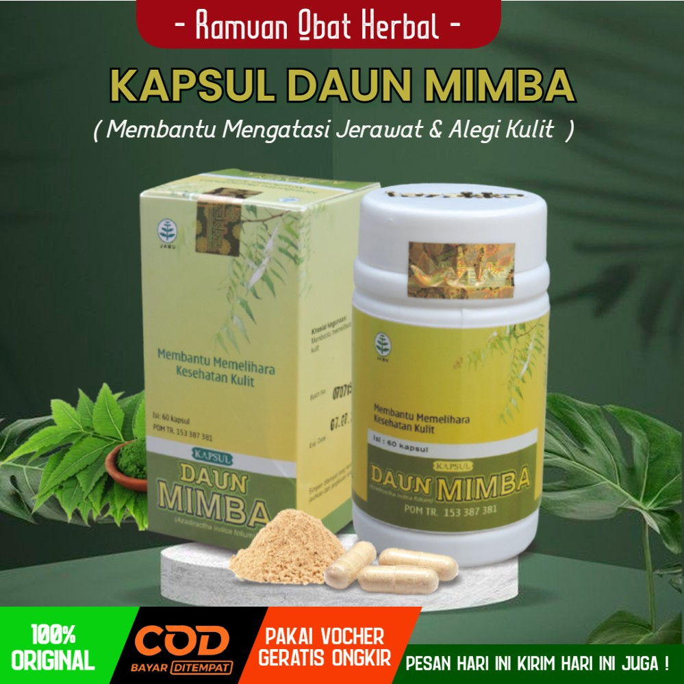 Jual Daun Mimba Segar Kering Ekstrak Herbal Tazakka Original Halal Bpom