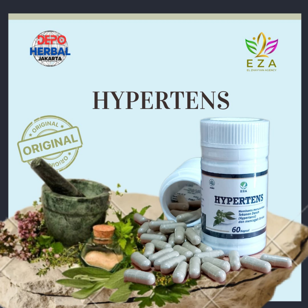 Kapsul Hipertensi Hypertens EZA KEMASAN BARU ISI 60 capsules original product