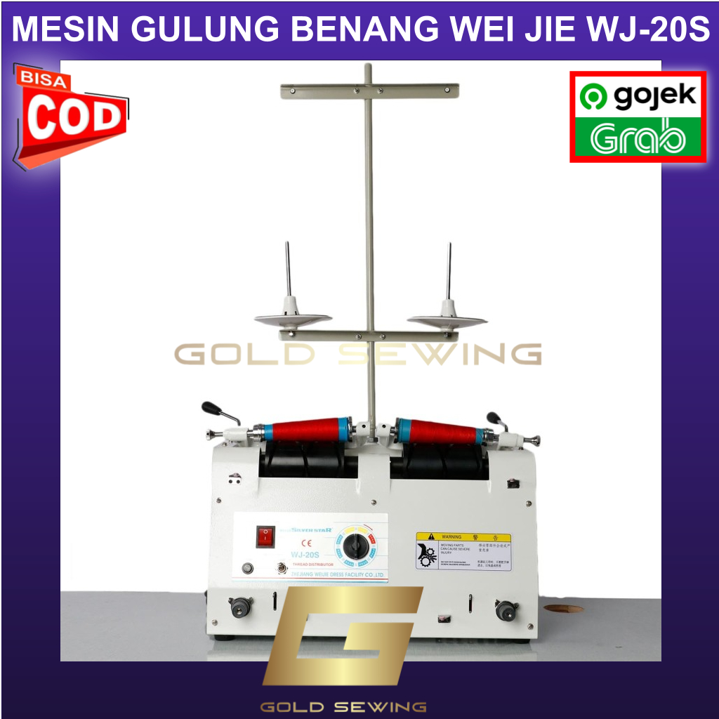 Jual Mesin Gulung Benang 2 Cones WEIJIE WJ-20S Thread Winder Machine ...