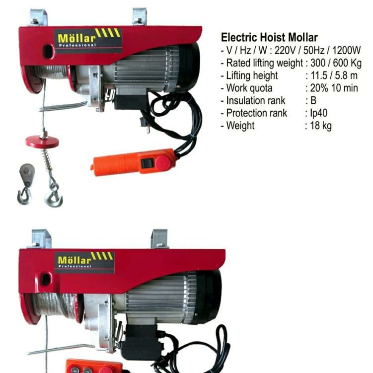 VEVOR Polipasto eléctrico, 2200 libras, inalámbrico 2.0 - Yaxa