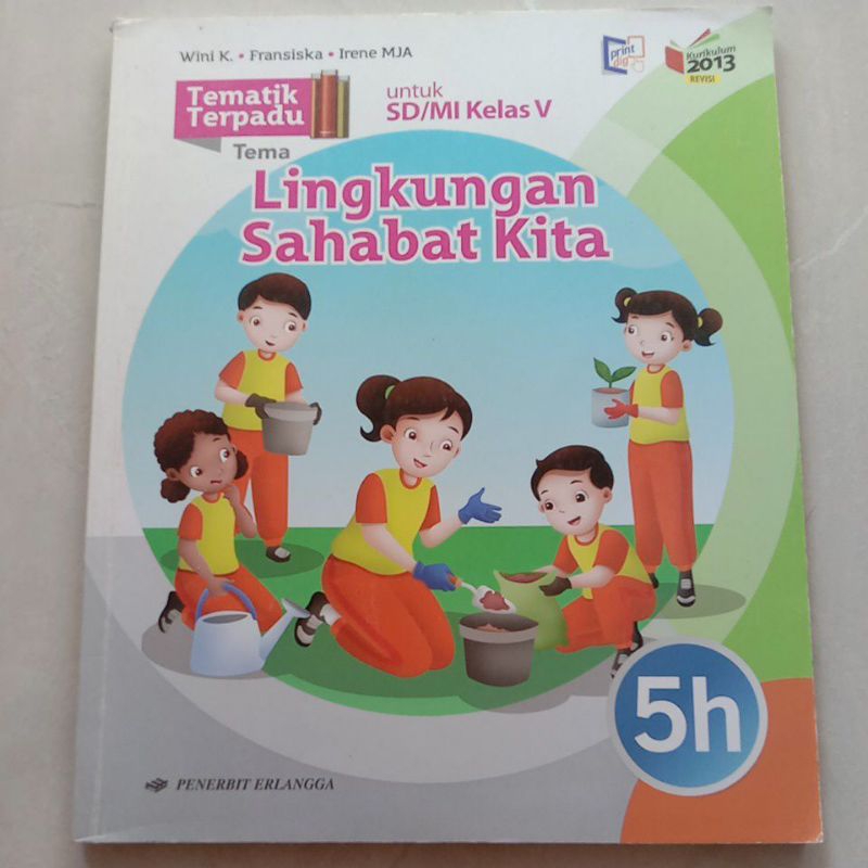 Jual Tematik Terpadu Tema 5h Untuk SD/MI Kelas 5/V K-13 Revisi ...