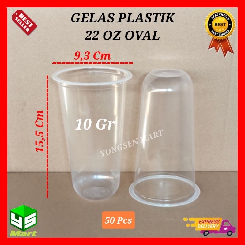 Jual 1 Dus Gelas Plastik Pp 22oz Oval Plastic Cup Pp 22 Oz 660ml Polos Tebal Shopee Indonesia 7859