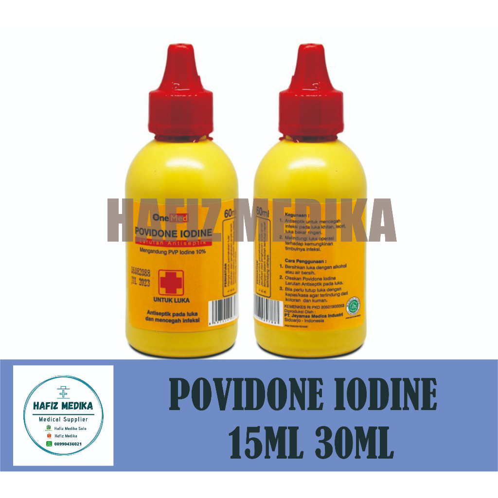 Jual Betadine Ecodine Povidone iodine medika 15ML 30ML | Shopee Indonesia