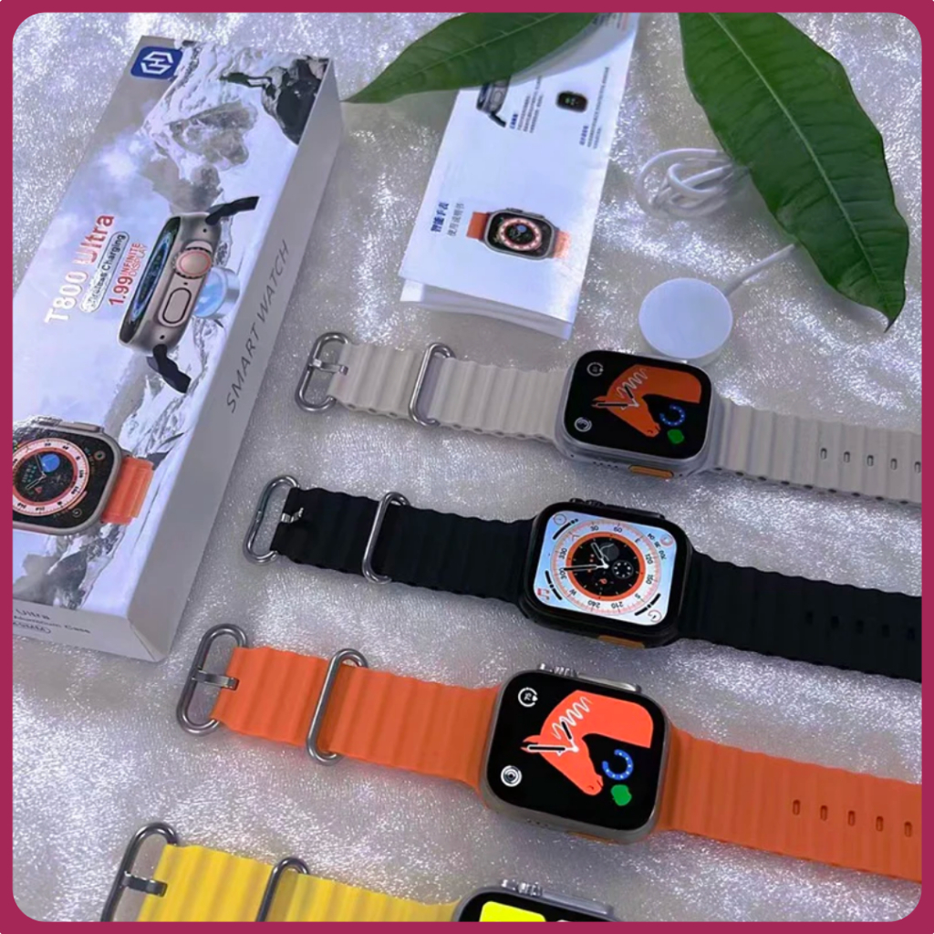 Jual Jam Tangan Smartwatch Ultra T800 AMOLED Series 8 T900 Bergaransi