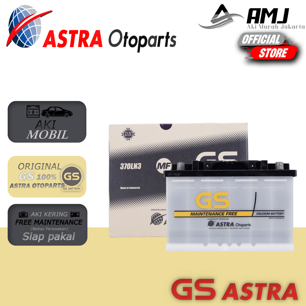 Jual Aki Mobil INNOVA REBORN DIESEL GS MF OEM 370LN3 / LN3 12V / 65Ah