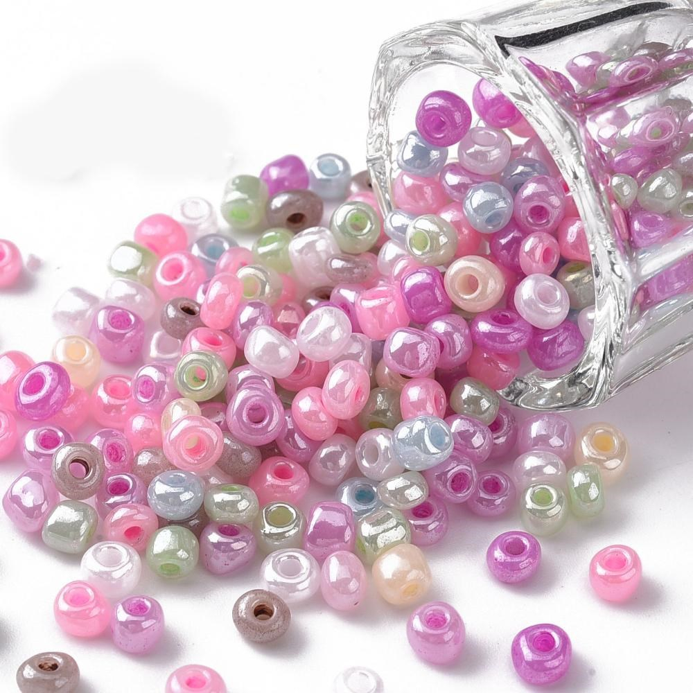 Jual 1 PACK SEED BEADS SINGLE COLOR MANIK-MANIK PASIR 4MM & 3MM ...