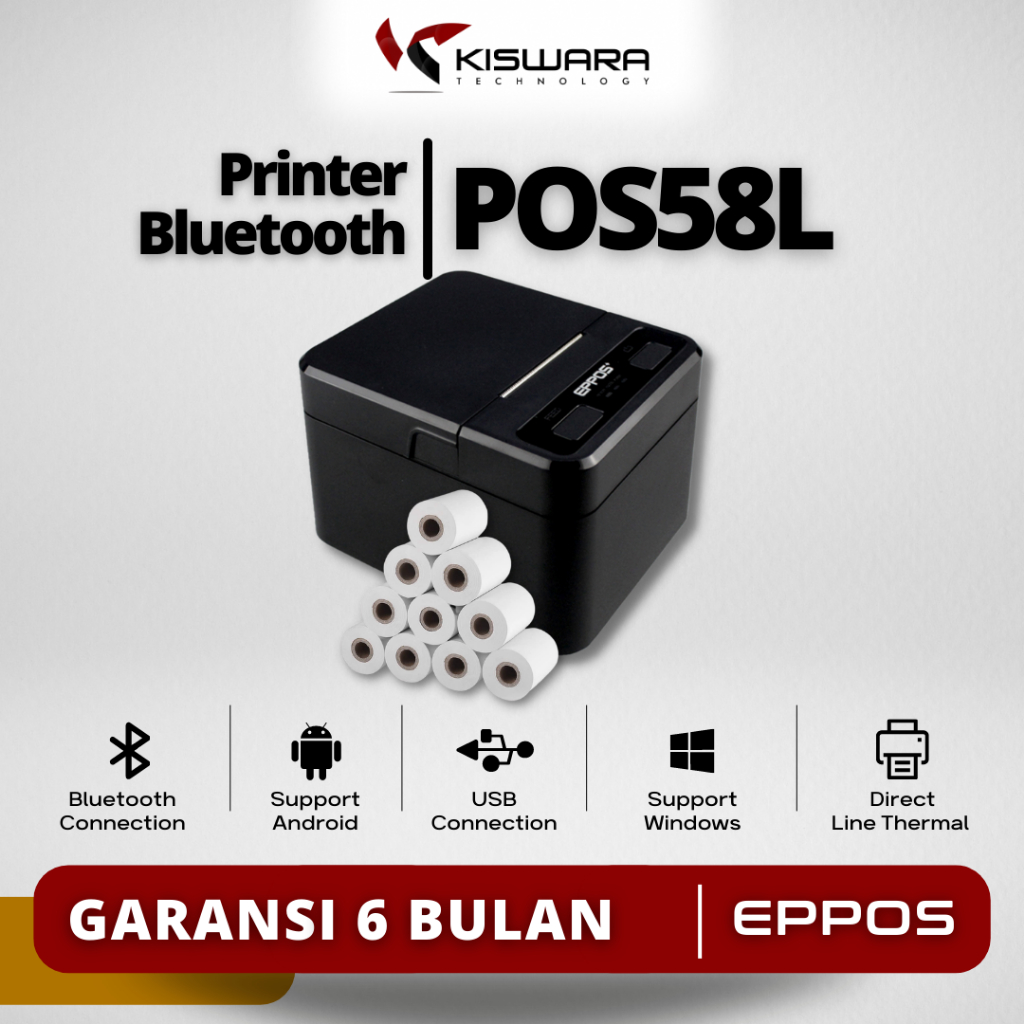 Jual [PROMO] Paket Printer Bluetooth 58mm Eppos Bonus 1 Pack Kertas