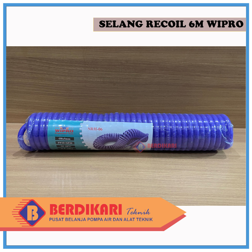 Jual Selang Recoil Meter Wipro Spiral Spring Angin Compressor Kompressor Shopee Indonesia