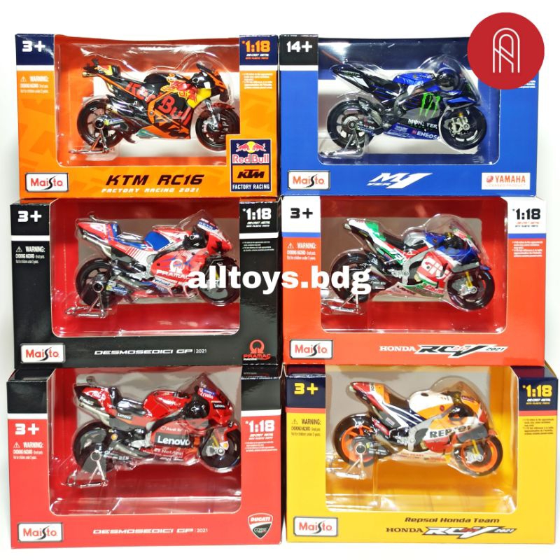 MAISTO 1/18 – KTM RC16 – Moto GP 2023 - Little Bolide