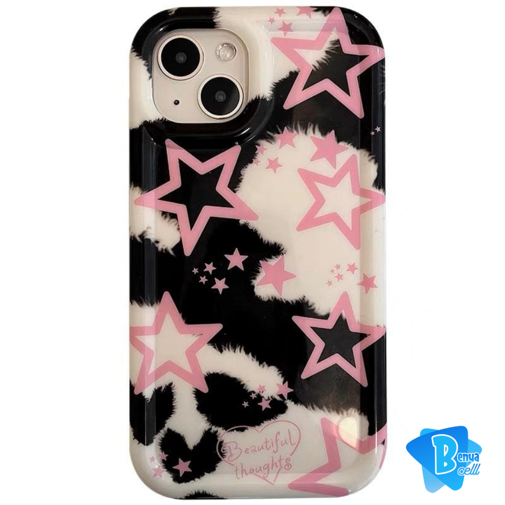 Jual SS836 SOFTCASE SILIKON BINTANG HITAM FOR OPPO A3S A5 A1K A5S A7