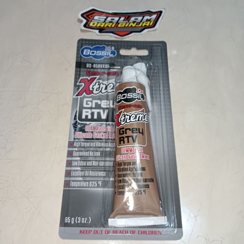 Jual LEM BOSSIL XTREAM XTREME WARNA GREY 38 GRAM 85 GRAM TAHAN TERHADAP ...