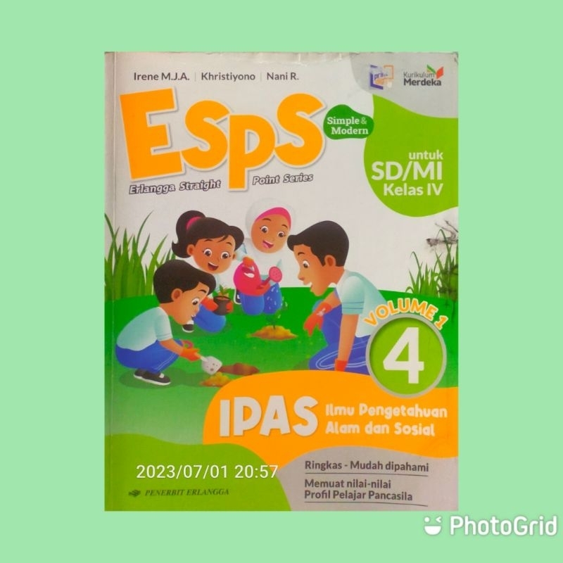 Jual IPAS ILMU PENGETAHUAN ALAM DAN SOSIAL UNTUK SD KELAS 4 VOLUME 1 ...