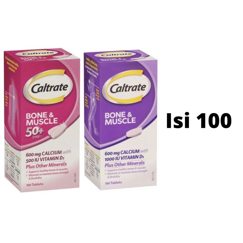 Jual Caltrate Bone And Muscle Calcium With Vitamin D3 D 100 Tablets