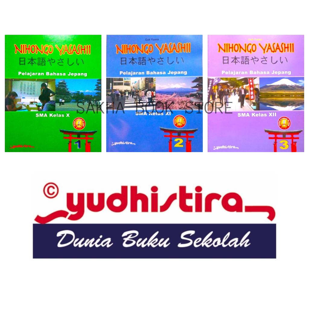 Jual BUKU BAHASA JEPANG NIHONGO YASASHII SMA MA KELAS 10 11 12 X XI XII ...