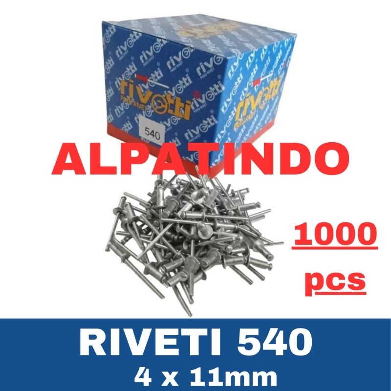 Jual Paku Rivet 540 Riveti Rivetti 540 harga 1000 pcs - Paku Rivet 4mm ...
