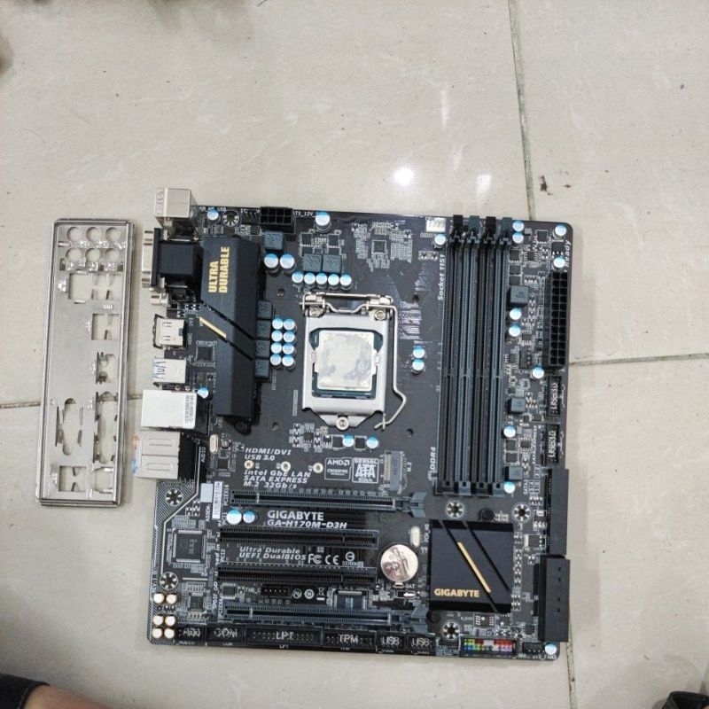 Jual mainboard Gigabyte h170m ddr4 rocsesor core i5-6400 gen6 | Shopee  Indonesia