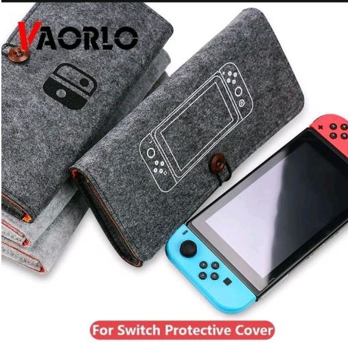 Jual Pouch Wool Nintendo Switch OLED v2 v1 Tas Bag Felt Carry Case ...
