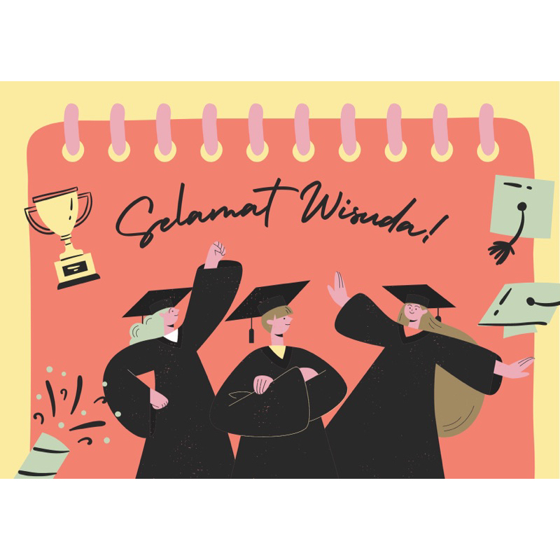 Jual Kartu Ucapan Happy Graduation Selamat Wisuda Kartu Ucapan Wisuda