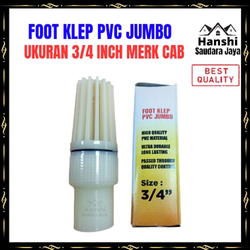 Jual Footklep / Foot Valve PVC Jumbo Ukuran 3/4 Inch | Shopee Indonesia