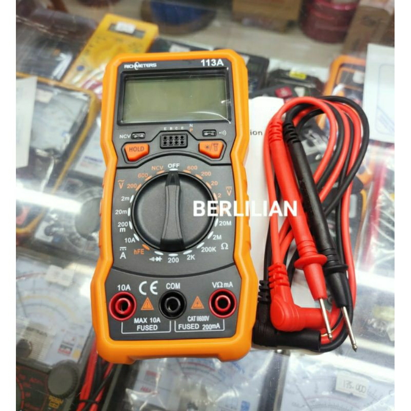 Jual Multitester Digital Merek RichMeter 113A Alat Tes Alat Ukur