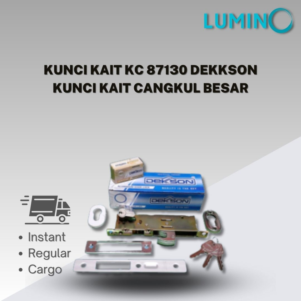 Jual Kunci Kait Pintu Aluminium KC 87130 Dekkson Kunci Kait Cangkul ...