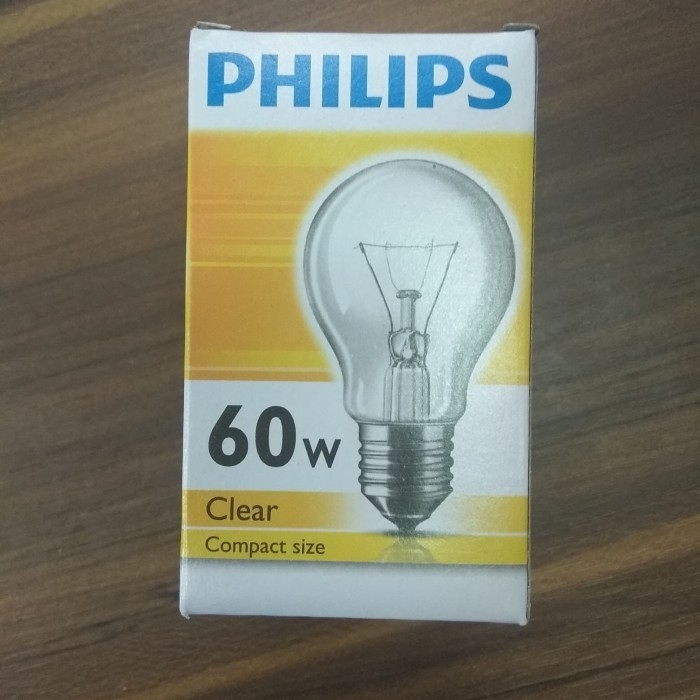 Jual Lampu Pijar Kuning Philips Clear 60W / Lampu Philips Class 60W ...