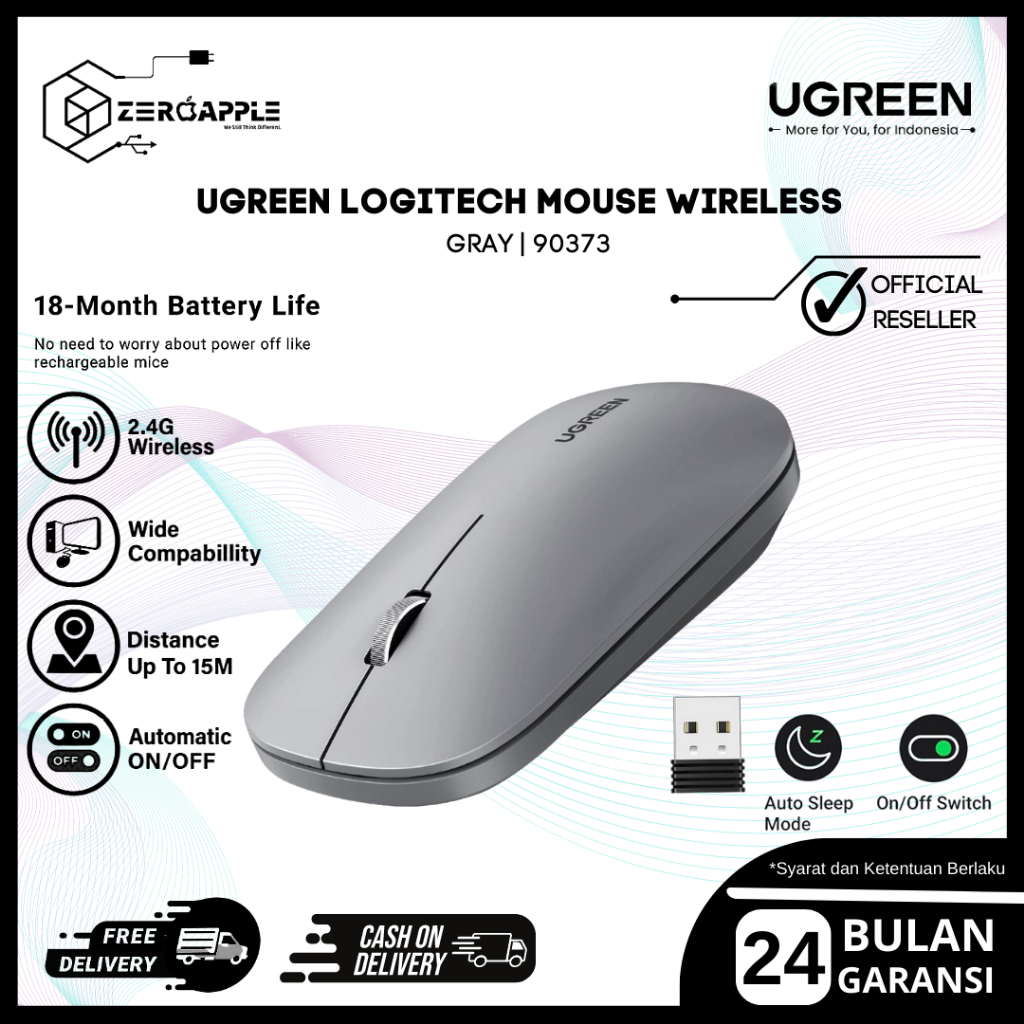 Jual UGREEN Logitech Mouse Wireless Bluetooth Dual Koneksi Silent Klik ...