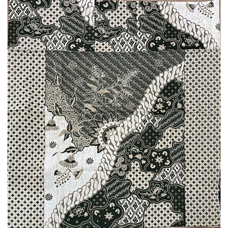 Jual Kain Batik HIJAU SAGE HIJAU BOTOL POLA KEMEJA Handprint | Shopee